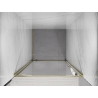Mexen Exo-BR uși de duș batante 80 cm, transparente, aurii - 8181-080-000-50-00