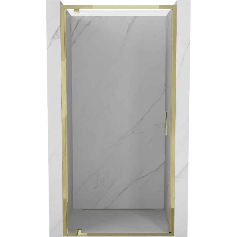 Mexen Exo-BR uși de duș batante 95 cm, transparente, aurii - 8181-095-000-50-00