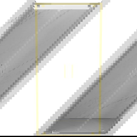 Mexen Exo dupla lengő zuhanyajtó 80 cm, átlátszó, arany - 8182-080-000-50-00