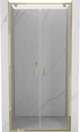 Mexen Exo-BR Duo uși de duș duble batante 100 cm, transparent, aurii - 8182-100-000-50-00