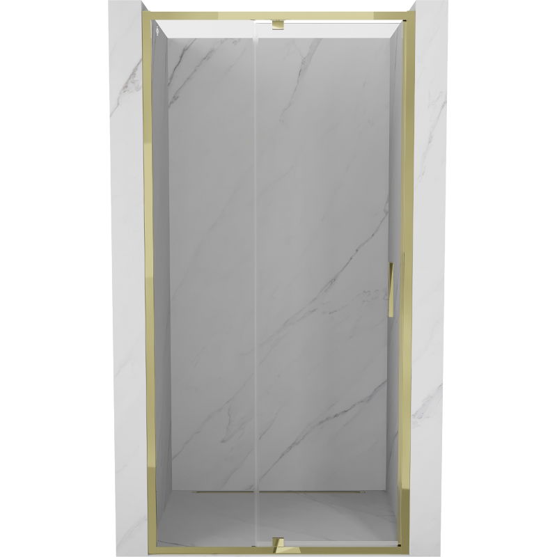 Mexen Exo ușă de duș pivotantă 90 cm, transparentă, aurie - 819-090-000-50-00