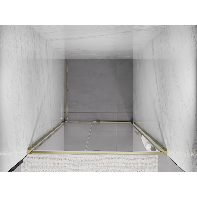 Mexen Exo-R ușă de duș batantă 100 cm, transparentă, aurie - 819-100-000-50-00