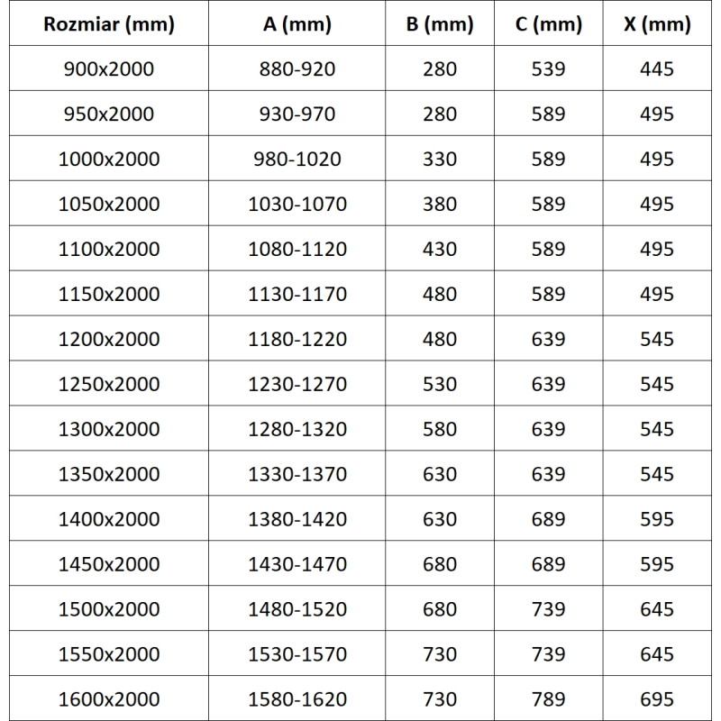 Mexen Exo-R 110 cm-es nyitható zuhanyajtó, átlátszó, arany - 819-110-000-50-00