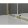 Mexen Exo uși de duș batante de 130 cm, transparente, aurii - 819-130-000-50-00