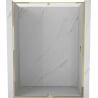 Mexen Exo uși de duș batante de 130 cm, transparente, aurii - 819-130-000-50-00
