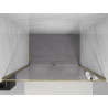 Mexen Exo-R ușă de duș batantă 145 cm, transparentă, aurie - 819-145-000-50-00