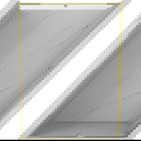 Mexen Exo uși de duș batante 150 cm, transparent, auriu - 819-150-000-50-00