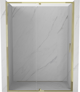 Mexen Exo-R uși de duș batante 160 cm, transparent, aurii - 819-160-000-50-00