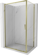 Mexen Exo-S 100 x 80 cm-es, átlátszó, arany tolóajtós zuhanykabin - 8151-100-080-50-00