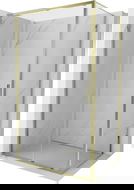 Mexen Exo cabină de duș culisantă 135 x 80 cm, transparentă, auriu - 8151-135-080-50-00