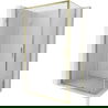 Mexen Exo cabină de duș glisantă 155 x 85 cm, transparentă, auriu - 8151-155-085-50-00