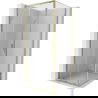Mexen Exo cabină de duș glisantă 95 x 95 cm, transparentă, aurie - 8151-095-095-50-00