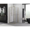 Mexen Exo-S cabina de duș glisantă 95 x 95 cm, transparentă, aurie - 8151-095-095-50-00