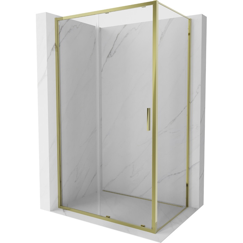 Mexen Exo-S cabina de duș glisantă 140 x 95 cm, transparentă, aurie - 8151-140-095-50-00