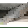 Mexen Omega tolóajtós zuhanykabin 120 x 80 cm, Átlátszó, Fekete + zuhanytálca Flat, Fekete - 825-120-080-70-00-4070B