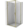 Mexen Exo-S cabina de duș glisantă 100 x 100 cm, transparentă, aurie - 8151-100-100-50-00
