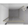 Mexen Exo-S cabină de duș glisantă 150 x 100 cm, transparentă, aurie - 8151-150-100-50-00