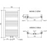 Mexen Ares radiator electric 700 x 400 mm, 300 W, alb - W102-0700-400-2300-20