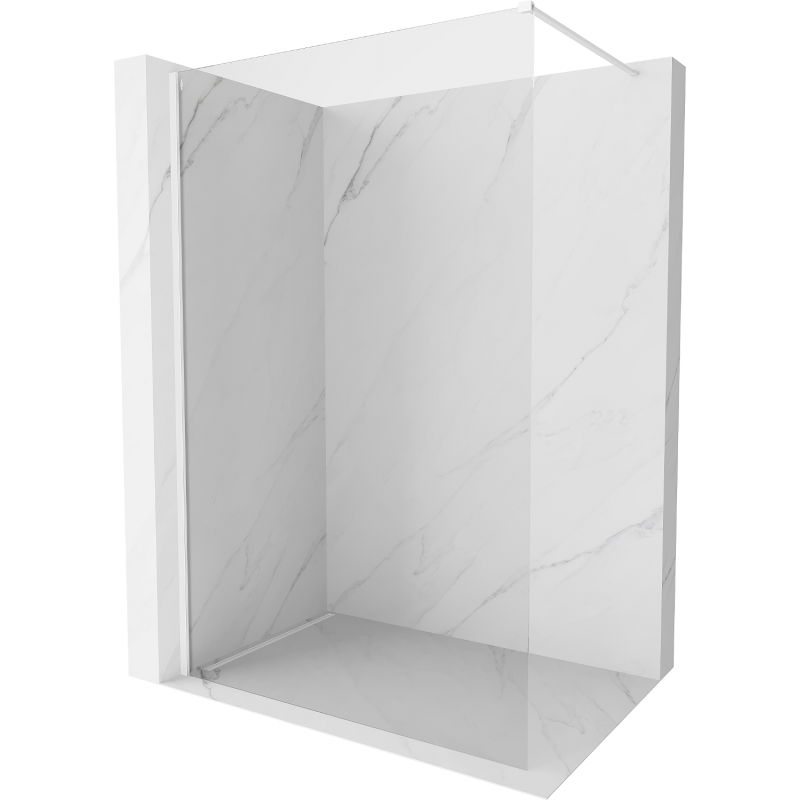 Mexen Kioto-X perete de duș Walk-in 60 x 200 cm, transparent 10 mm, alb - 800-060-101-20-00-X