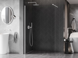 Mexen Kioto-X perete de duș Walk-in 120 x 200 cm, transparent 10 mm, alb - 800-120-101-20-00-X
