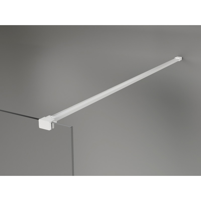 Mexen Kioto-X zuhanyfal Walk-in 140 x 200 cm, átlátszó 10 mm, fehér - 800-140-101-20-00-X