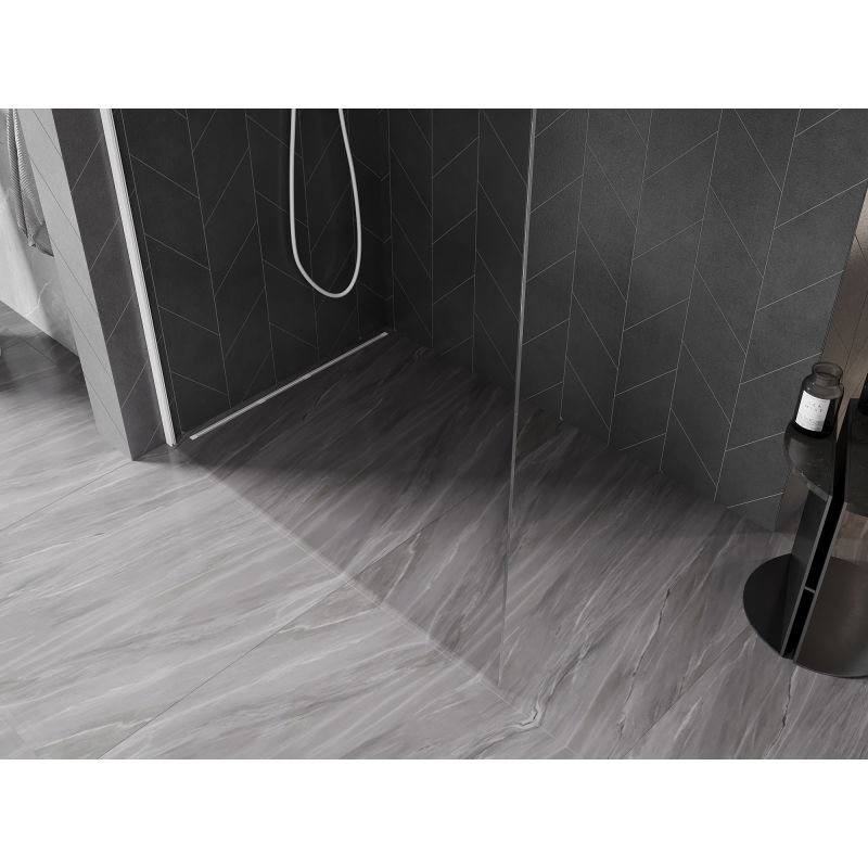 Mexen Kioto-X perete de duș Walk-in 150 x 200 cm, transparent 10 mm, alb - 800-150-101-20-00-X