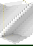 Mexen Kioto-X perete de duș Walk-in 120 x 200 cm, transparent 10 mm, auriu periat - 800-120-101-55-00-X