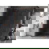 Mexen Kioto-X perete de duș Walk-in 100 x 200 cm, transparent 10 mm, aur roz - 800-100-101-60-00-X