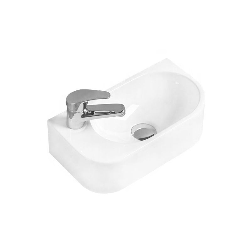 Mexen Viera chiuvetă pe blat dreaptă 40 x 21 cm, albă 21274000R