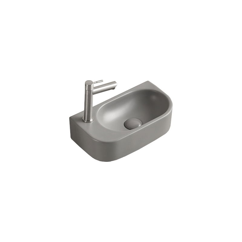 Mexen Viera chiuvetă blat dreapta 40 x 21 cm, Gri deschis mat - 21274061R