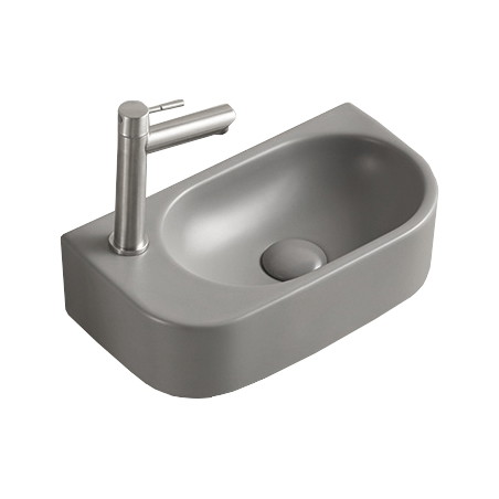 Mexen Viera chiuvetă de blat dreaptă 40 x 21 cm, gri deschis mat - 21274061R