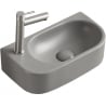 Mexen Viera fenti mosdókagyló jobb 40 x 21 cm, világosszürke matt - 21274061R