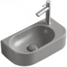 Mexen Viera balra szerelhető, munkalapra szerelhető mosdó 40 x 21 cm, világosszürke matt - 21274061L