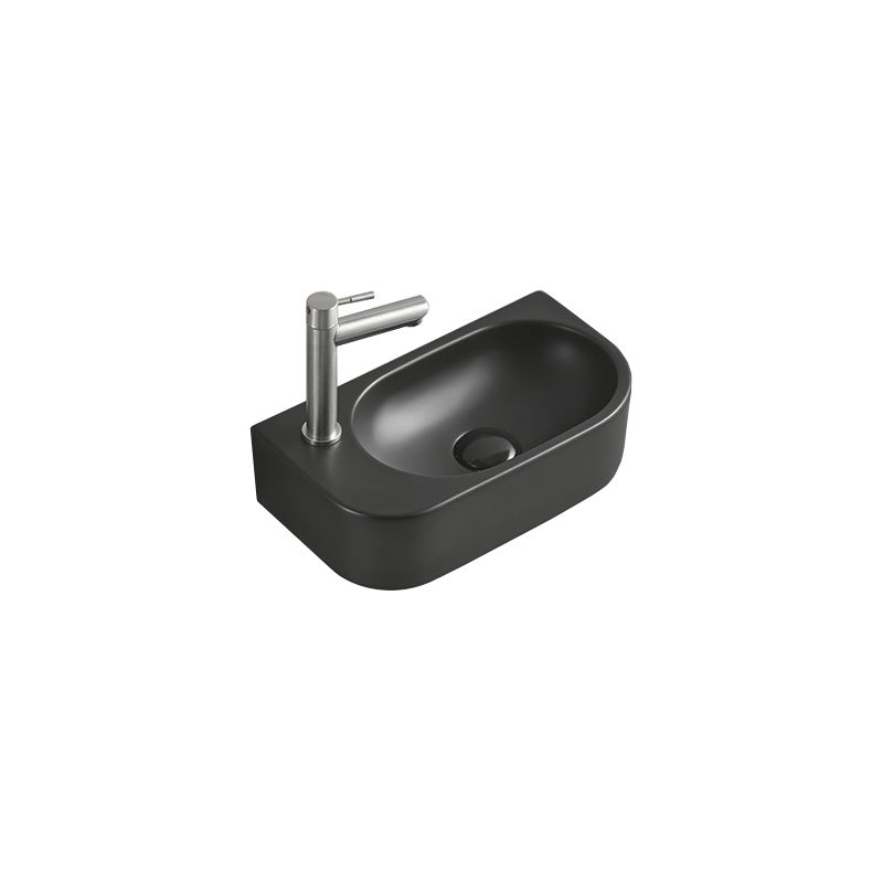 Mexen Viera chiuvetă pe blat dreapta 40 x 21 cm, negru mat - 21274085R