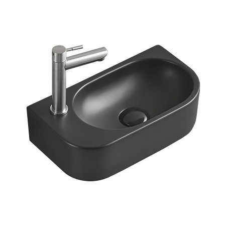 Mexen Viera chiuvetă de blat dreapta 40 x 21 cm, negru mat - 21274085R