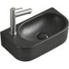 Mexen Viera mosdókagyló pult feletti jobb 40 x 21 cm, fekete matt - 21274085R