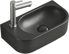 Mexen Viera chiuvetă de blat dreapta 40 x 21 cm, negru mat - 21274085R