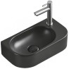 Mexen Viera balra helyezett mosdókagyló, 40 x 21 cm, fekete matt - 21274085L