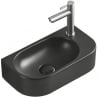 Mexen Viera balra helyezhető mosdó 40 x 21 cm, fekete matt - 21274085L