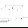 Mexen Box-A corp dulap sub lavoar 160 cm, 1 sertar, nuc - 91AX0-1600-235-1-86
