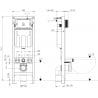 Mexen Fenix W beépíthető WC-keret - 60105