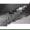 Mexen Kioto-X perete de duș Walk-in 60 x 200 cm, transparent 10 mm, negru - 800-060-101-70-00-X