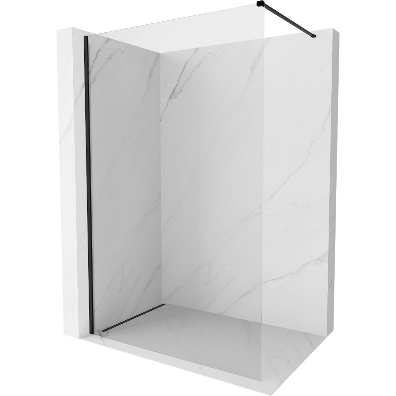 Mexen Kioto-X perete de duș Walk-in 80 x 200 cm, transparent 10 mm, negru - 800-080-101-70-00-X
