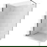 Mexen Kioto-X perete de duș Walk-in 80 x 200 cm, transparent 10 mm, negru - 800-080-101-70-00-X
