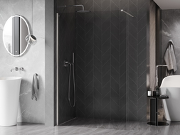 Mexen Kioto-X perete de duș Walk-in 110 x 200 cm, transparent 10 mm, nichel periat - 800-110-101-97-00-X