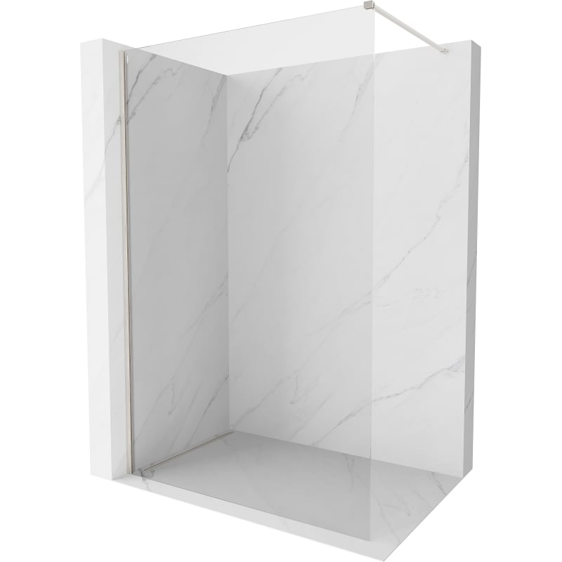 Mexen Kioto-X perete de duș Walk-in 130 x 200 cm, transparent 10 mm, nichel periat - 800-130-101-97-00-X