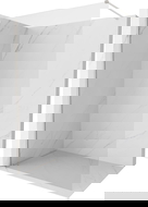 Mexen Kioto-X zuhanyfal Walk-in 150 x 200 cm, átlátszó 10 mm, polírozott nikkel - 800-150-101-97-00-X