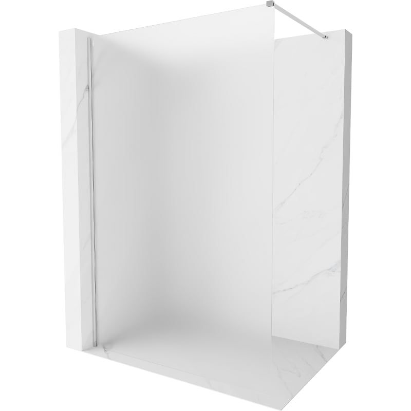 Mexen Kioto-X perete de duș Walk-in 100 x 200 cm, înghețat 10 mm, crom - 800-100-101-01-30-X