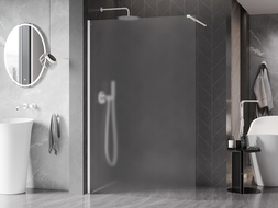 Mexen Kioto-X perete de duș Walk-in 70 x 200 cm, geam mat 10 mm, alb - 800-070-101-20-30-X