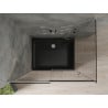 Mexen Omega cabină de duș extensibilă 100 x 90 cm, Grafit, Crom + cadă de duș Flat, Neagră - 825-100-090-01-40-4070